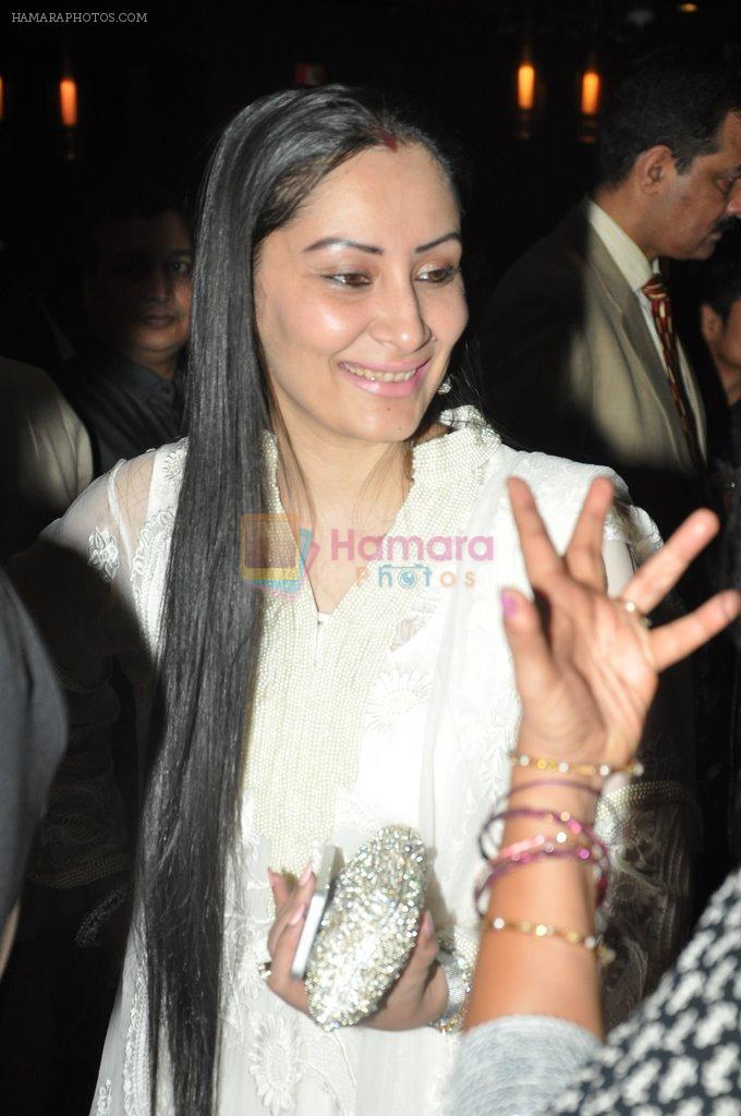 Manyata Dutt at Shatrughan Sinha's dinner for doctors of Ambani hospital who helped him recover on 16th Dec 2012