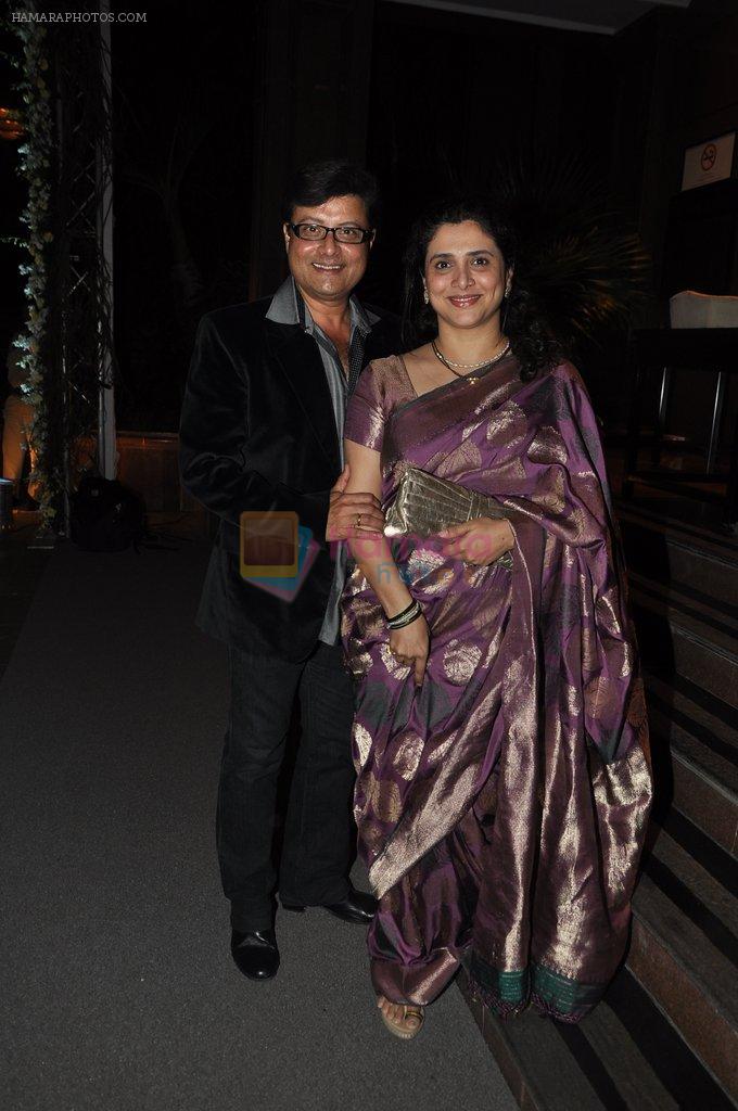 Sachin Pilgaonkar, Supriya Pilgaonkar at Abhinav & Ashima Shukla wedding reception in Taj Land's End, Bandra, Mumbai on 16th Dec 2012