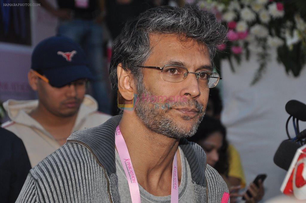 Milind Soman at Pinkathon Event on BKC, Mumbai on 16th Dec 2012