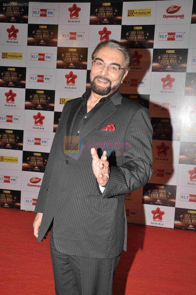 Kabir Bedi at Big Star Awards red carpet in Mumbai on 16th Dec 2012