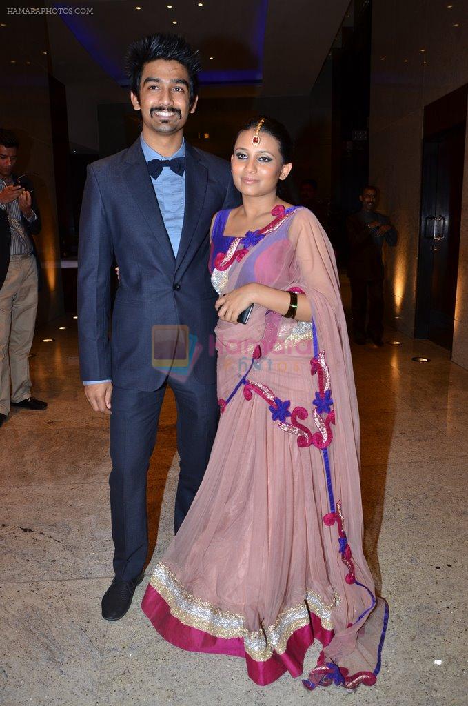 at Durga jasraj's daughter Avani's wedding reception with Puneet in Mumbai on 16th Dec 2012