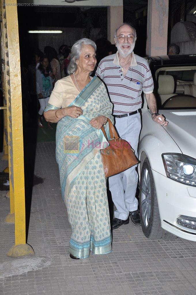 Waheeda Rehman at Dabangg 2 screening in Ketnav, Mumbai on 19th Dec 2012,1
