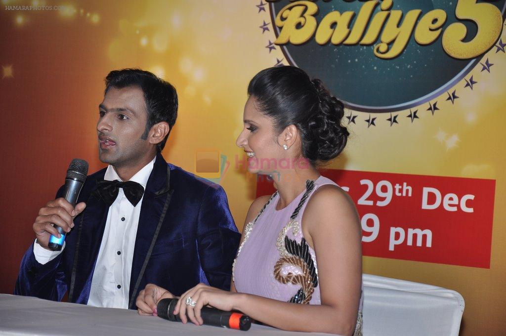 Sania Mirza, Shoaib Malik for Nach Baliye 5 in Filmistan, Mumbai on 19th Dec 2012
