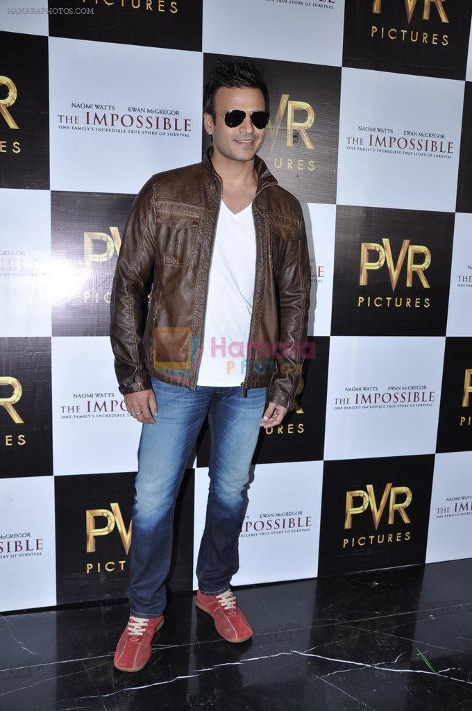 Vivek Oberoi at The Impossible film press meet in PVR, Mumbai on 27th Dec 2012