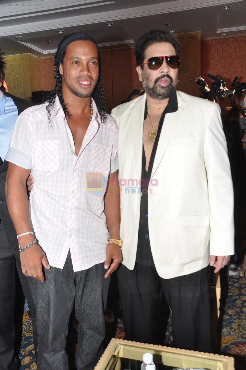Ronaldinho unveils Balaji entertainment's R10 movie in Pune, Mumbai on 28th Dec 2012