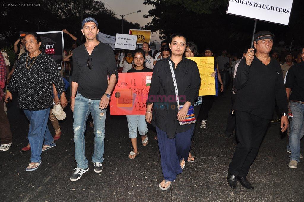 Vaibhavi Merchant at the peace march for the Delhi victim in Mumbai on 29th Dec 2012