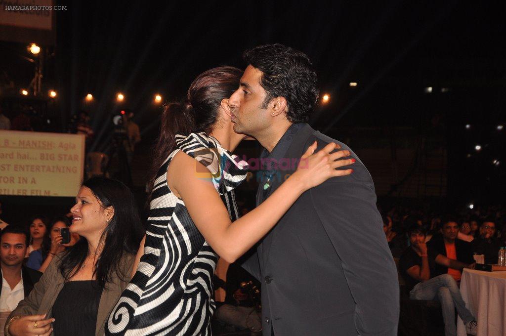 Deepika Padukone, Abhishek Bachchan at Big Star Awards on 16th Dec 2012