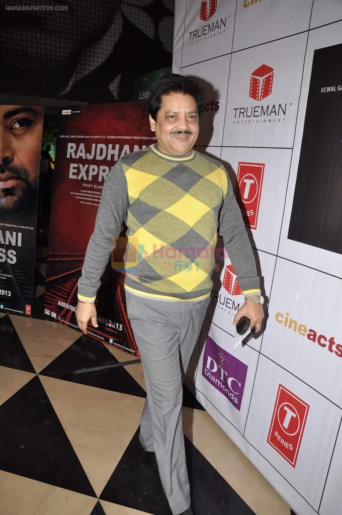 Udit Narayan at Rajdhani Express premiere in PVR, Mumbai on 3rd Jan 2013