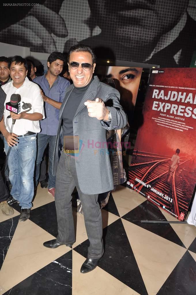 Gulshan Grover at Rajdhani Express premiere in PVR, Mumbai on 3rd Jan 2013