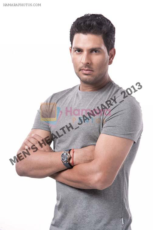Yuvraj Singh on the cover of Men's Health Magazine Jan 2013