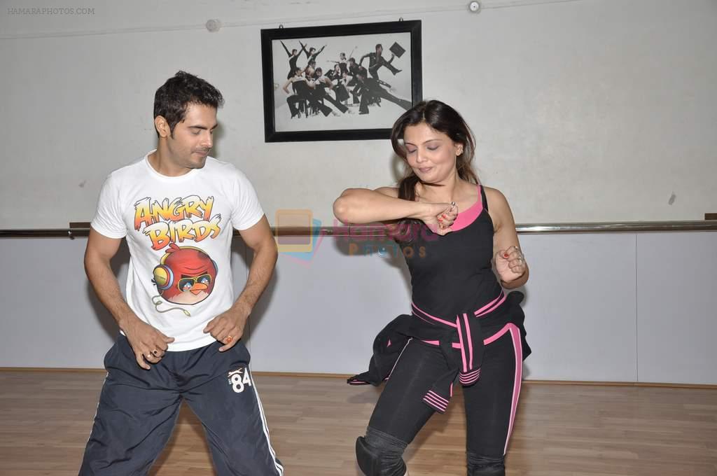 Deepshikha and Keshav Arora Rehearse for Nach Baliye in Andheri, Mumbai on 4th Jan 2013