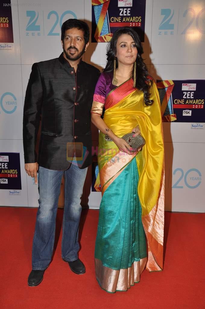 Kabir Khan, Mini Mathur at Zee Awards red carpet in Mumbai on 6th Jan 2013
