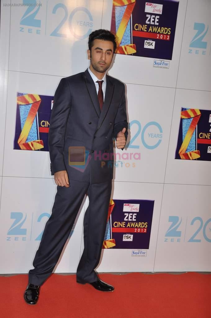 Ranbir Kapoor at Zee Awards red carpet in Mumbai on 6th Jan 2013