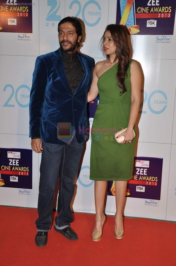 Chunky Pandey at Zee Awards red carpet in Mumbai on 6th Jan 2013