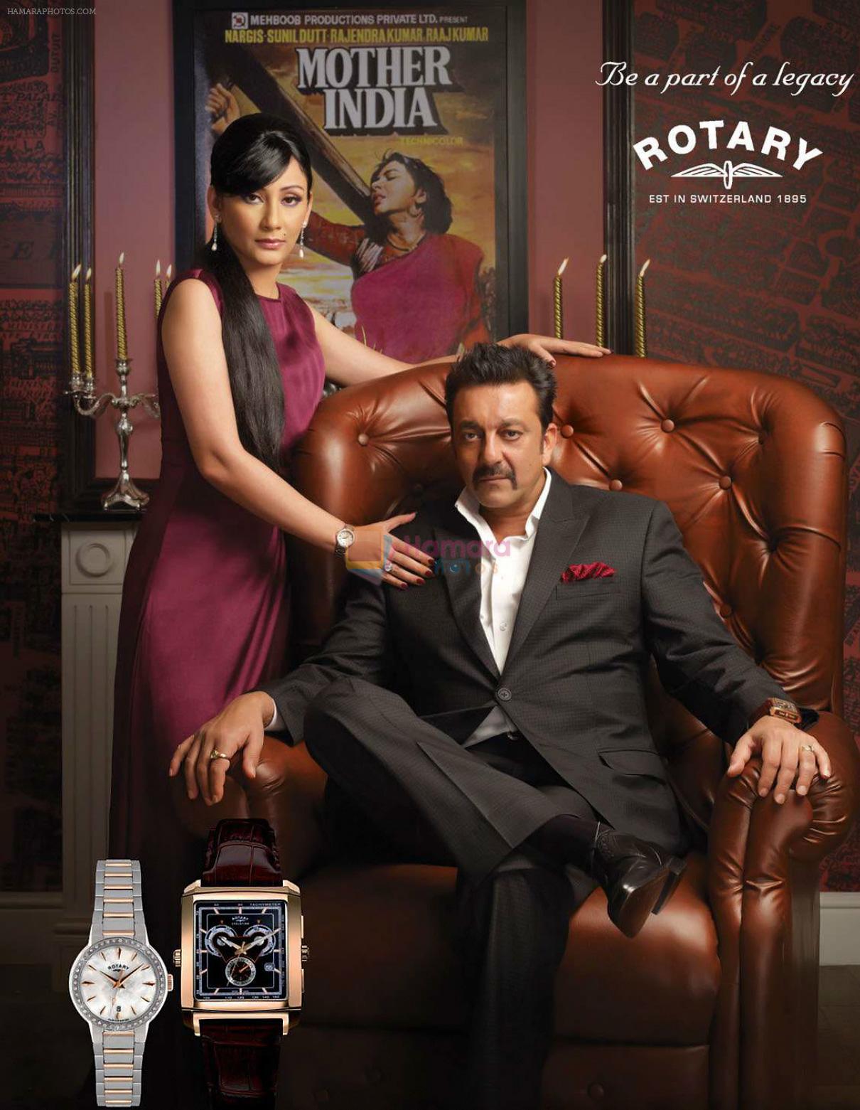 Sanjay Dutt and Manyata Dutt in Rotary Watch Ad
