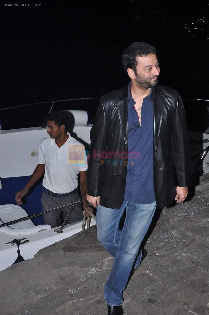 at Hrithik's yacht party in Mumbai on 9th Jan 2013