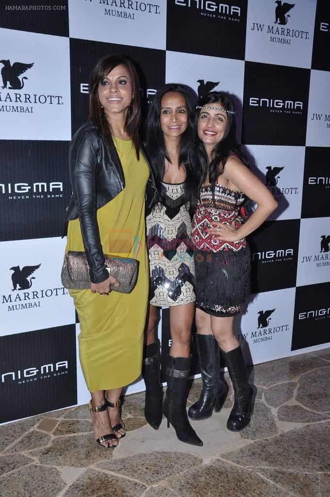 Manasi Scott, Suchitra Pillai, Shibani Kashyap at Relaunch of Enigma hosted by Krishika Lulla in J W Marriott, Mumbai on 11th Jan 2013