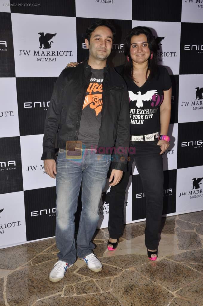Divya Palat, Aditya Hitkari at Relaunch of Enigma hosted by Krishika Lulla in J W Marriott, Mumbai on 11th Jan 2013