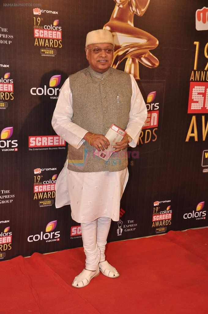 Kiran Shantaram at Screen Awards red carpet in Mumbai on 12th Jan 2013