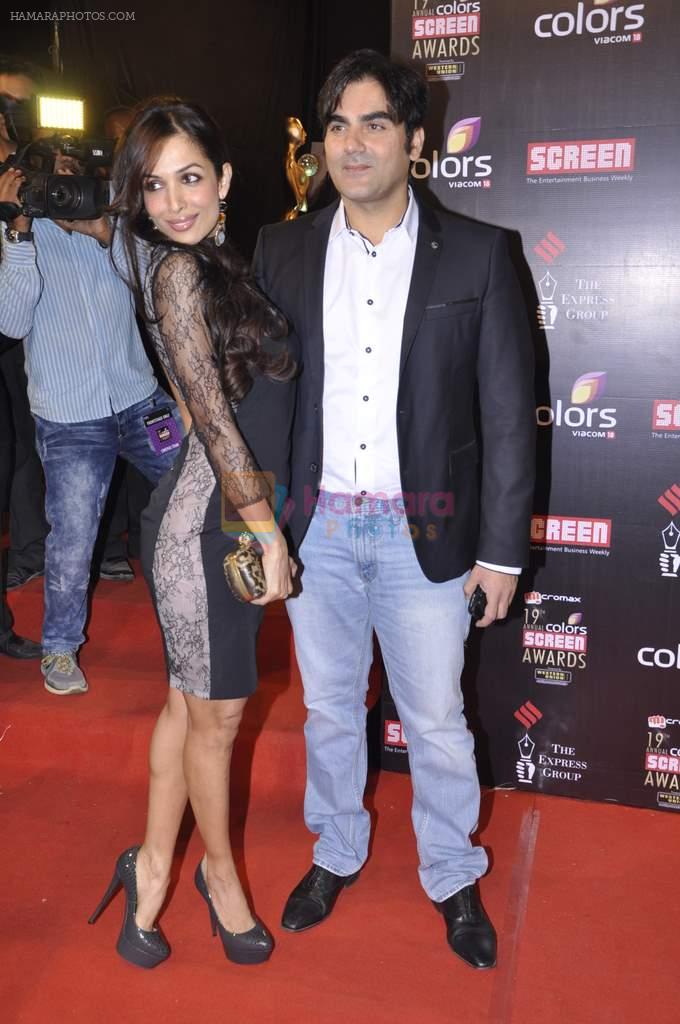Malaika Arora Khan at Screen Awards red carpet in Mumbai on 12th Jan 2013
