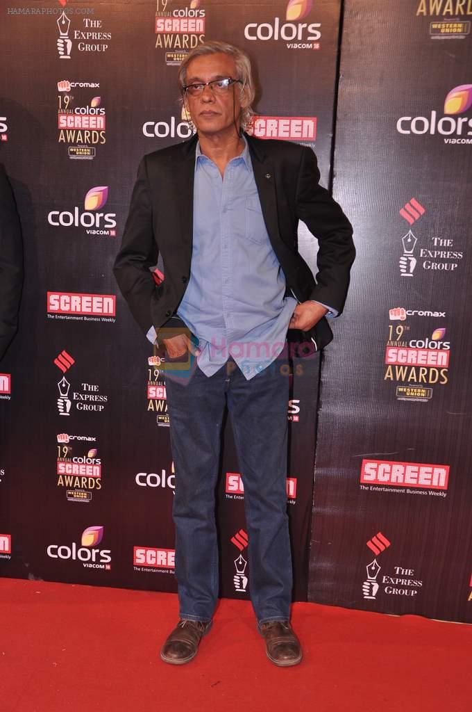 Sudhir Mishra at Screen Awards red carpet in Mumbai on 12th Jan 2013