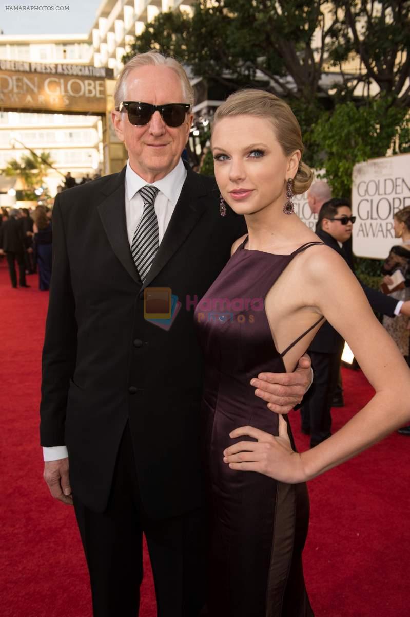 on the red carpet of Golden Globes on 13th Jan 2013