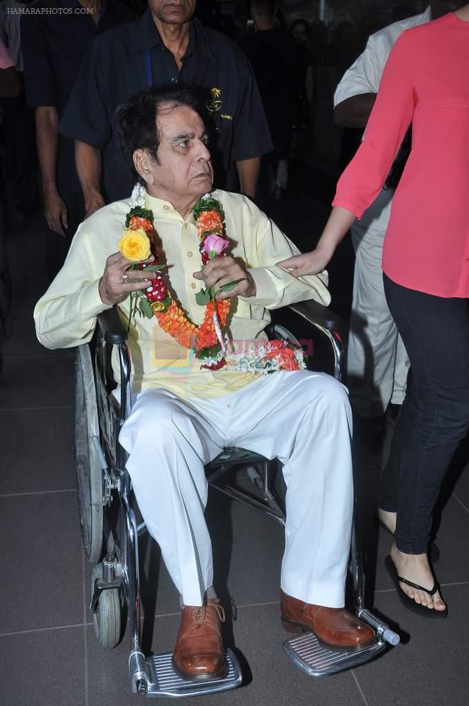 Dilip Kumar returns from Haj in International Airport, Mumbai on 13th Jan 2013