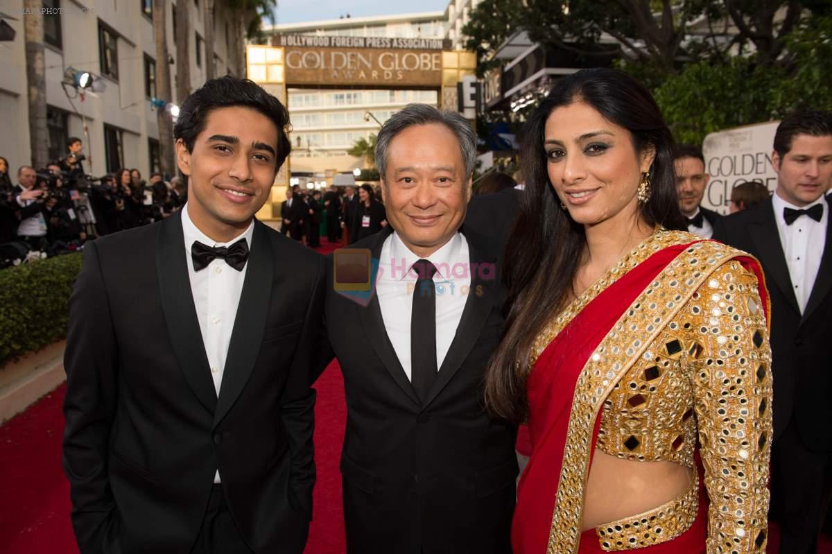 Tabu on the red carpet of Golden Globes on 13th Jan 2013