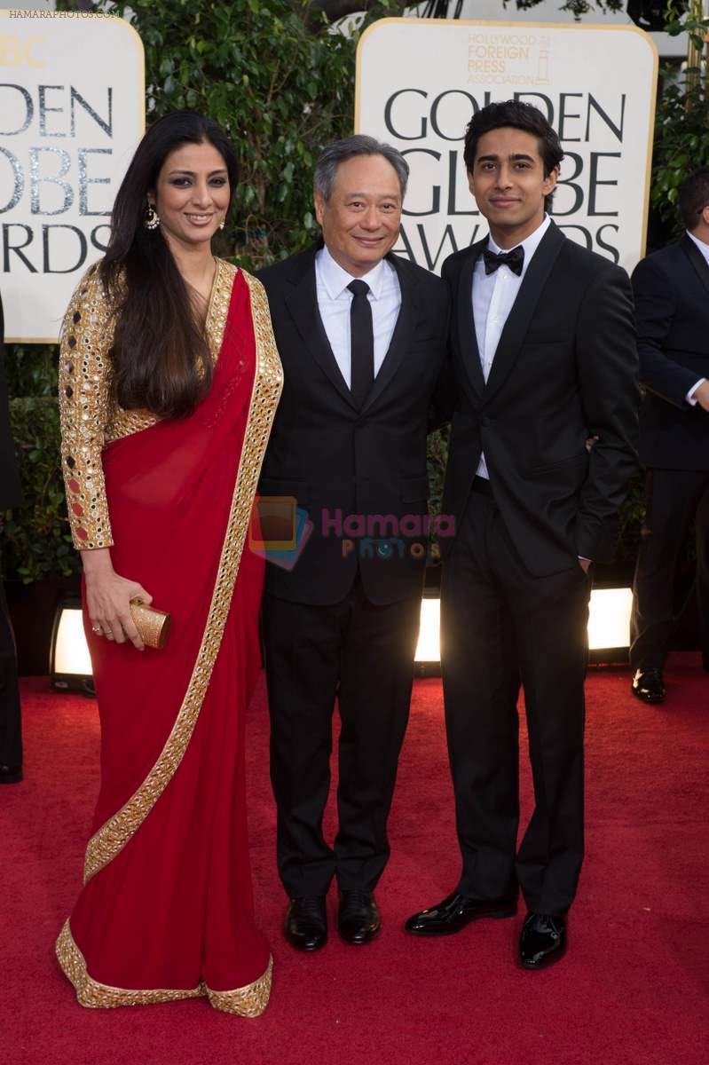 on the red carpet of Golden Globes on 13th Jan 2013