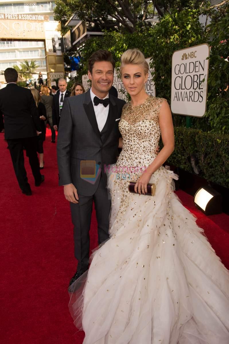 on the red carpet of Golden Globes on 13th Jan 2013