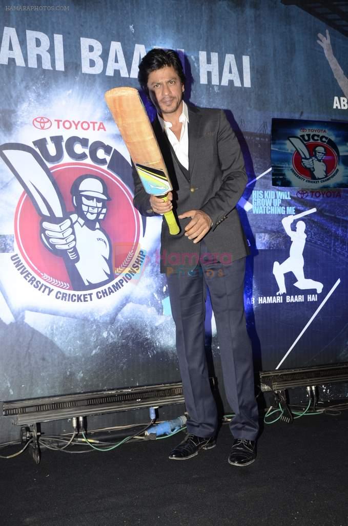 Shahrukh Khan at NDTV Toyota University Cricket Championship in Mumbai on 17th Jan 2013