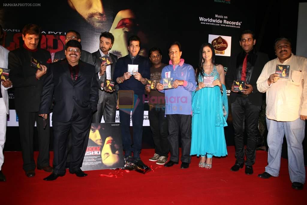 Kunal Singh, Ashok Bhadra, Akash Singh, Jeetendra, Kumaar, Sawan Kumar Tak, Shilpa Anand at the Audio release of Bloody Isshq in Mumbai on 16th Jan 2013