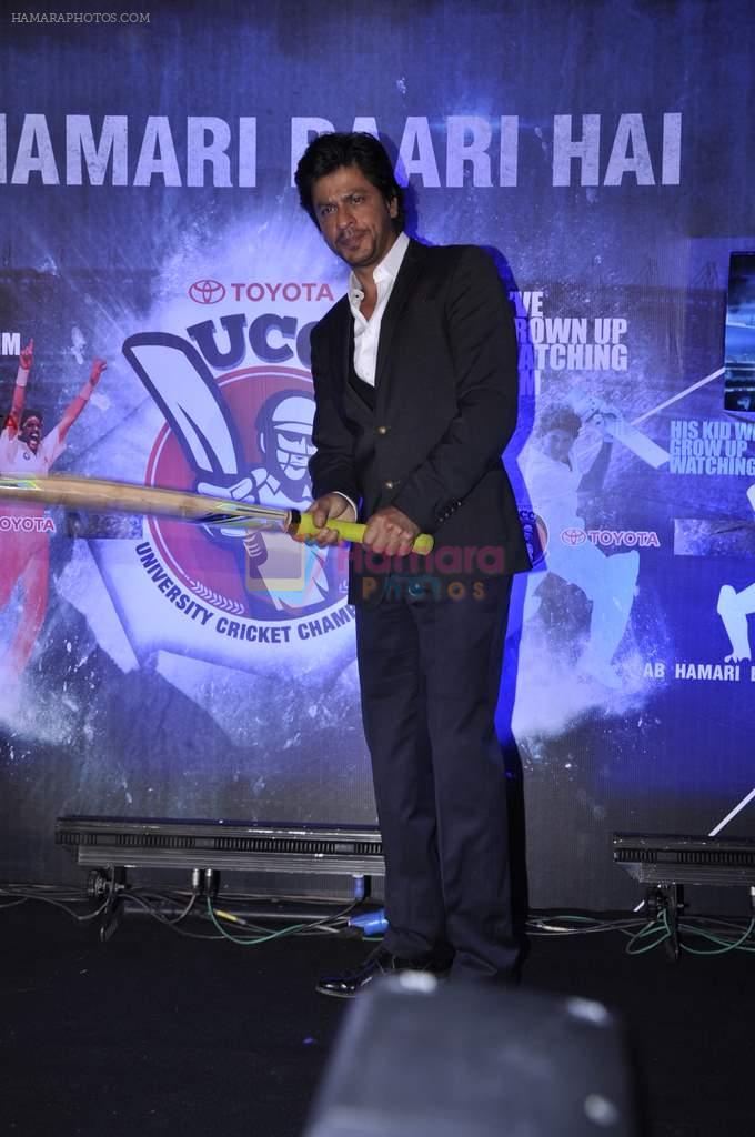 Shahrukh Khan at NDTV Toyota University Cricket Championship in Mumbai on 17th Jan 2013
