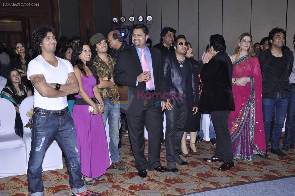 Sonu Nigam, Raghav Sachar, Adnan Sami at Adnan Sami press play album launch in J W Marriott, Mumbai on 17th Jan 2013