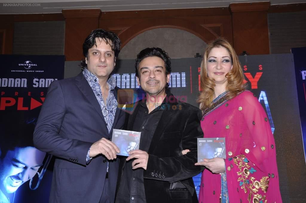 Fardeen Khan, Adnan Sami at Adnan Sami press play album launch in J W Marriott, Mumbai on 17th Jan 2013