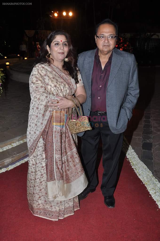 Rakesh Bedi at Ravi and Rubaina's wedding reception in Taj Land's End, Mumbai on 18th Jan 2013