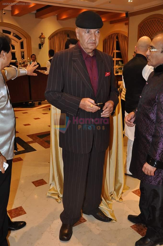 Prem Chopra at Ravi and Rubaina's wedding reception in Taj Land's End, Mumbai on 18th Jan 2013