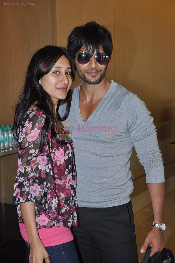 Karanvir Bohra, Teejay Sidhu at the press conference of Life OK's new reality show Welcome in Mumbai on 18th Jan 2013