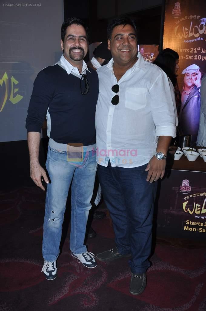 Ram Kapoor, Aman Verma at the press conference of Life OK's new reality show Welcome in Mumbai on 18th Jan 2013