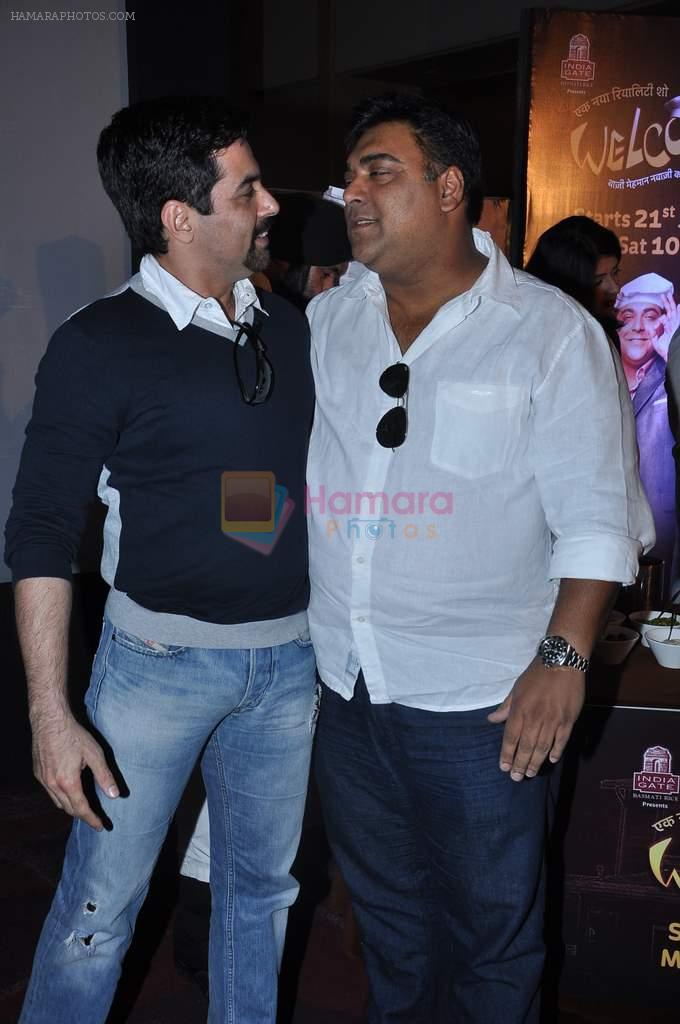 Ram Kapoor, Aman Verma at the press conference of Life OK's new reality show Welcome in Mumbai on 18th Jan 2013