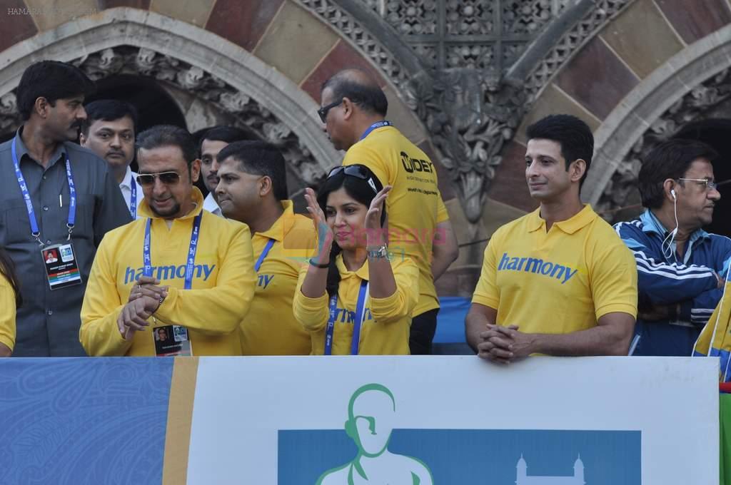 Sakshi Tanwar at Standard Chartered Mumbai Marathon in Mumbai on 19th Jan 2013