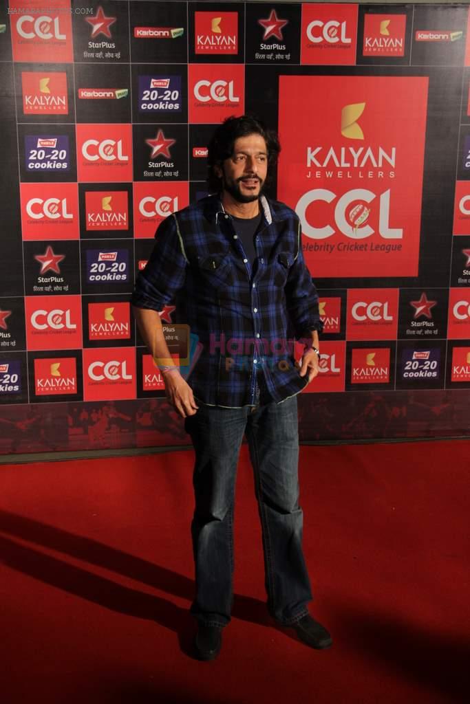 Chunky Pandey at CCL red carpet in Mumbai on 19th Jan 2013