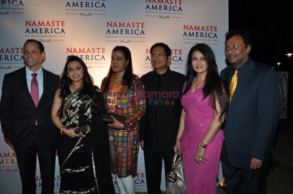 Rani Mukherjee, Poonam Dhillon at Namastey America-Obama event in Mumbai on 21st Jan 2013