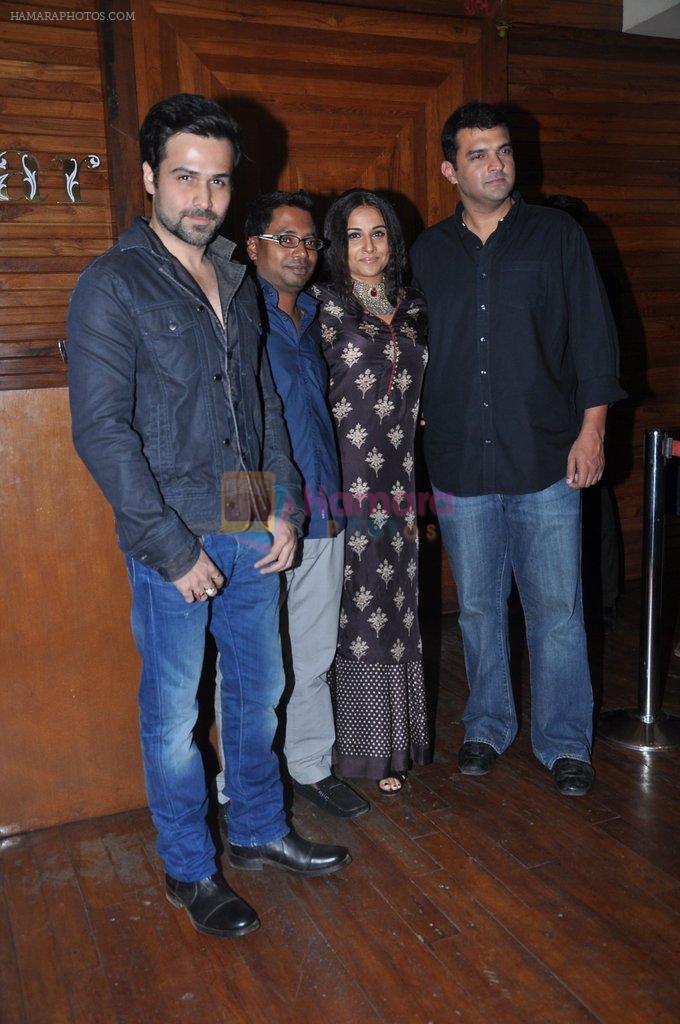 Emraan Hashmi, Vidya Balan, Siddharth Roy Kapoor, Onir at Ghanchakkar wrap up bash in Mumbai on 21st Jan 2013