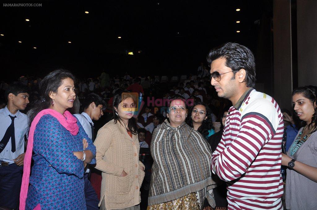 Ritesh Deshmukh at Balak Palak screening for GD somani students in Inox, Mumbai on 21st Jan 2013