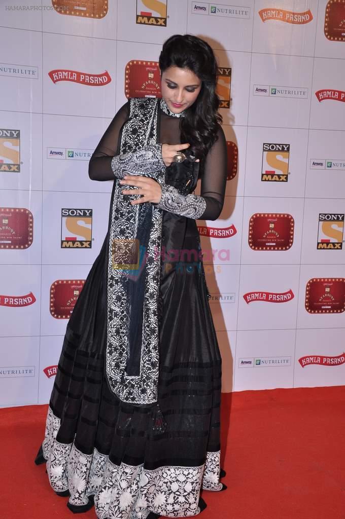 Parineeti Chopra at Stardust Awards 2013 red carpet in Mumbai on 26th jan 2013
