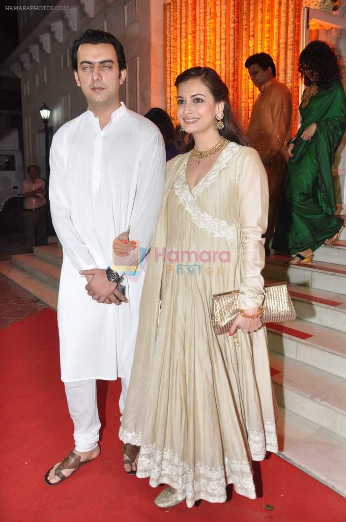 Dia Mirza at Udita Goswami weds Mohit Suri in Isckon, Mumbai on 29th Jan 2013