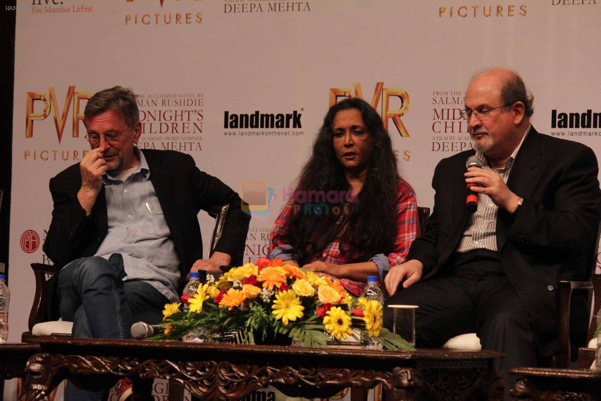 Salman Rushdie, Deepa Mehta at Midnight Childrens Press Conference in NCPA, Mumbai on 29th Jan 2013