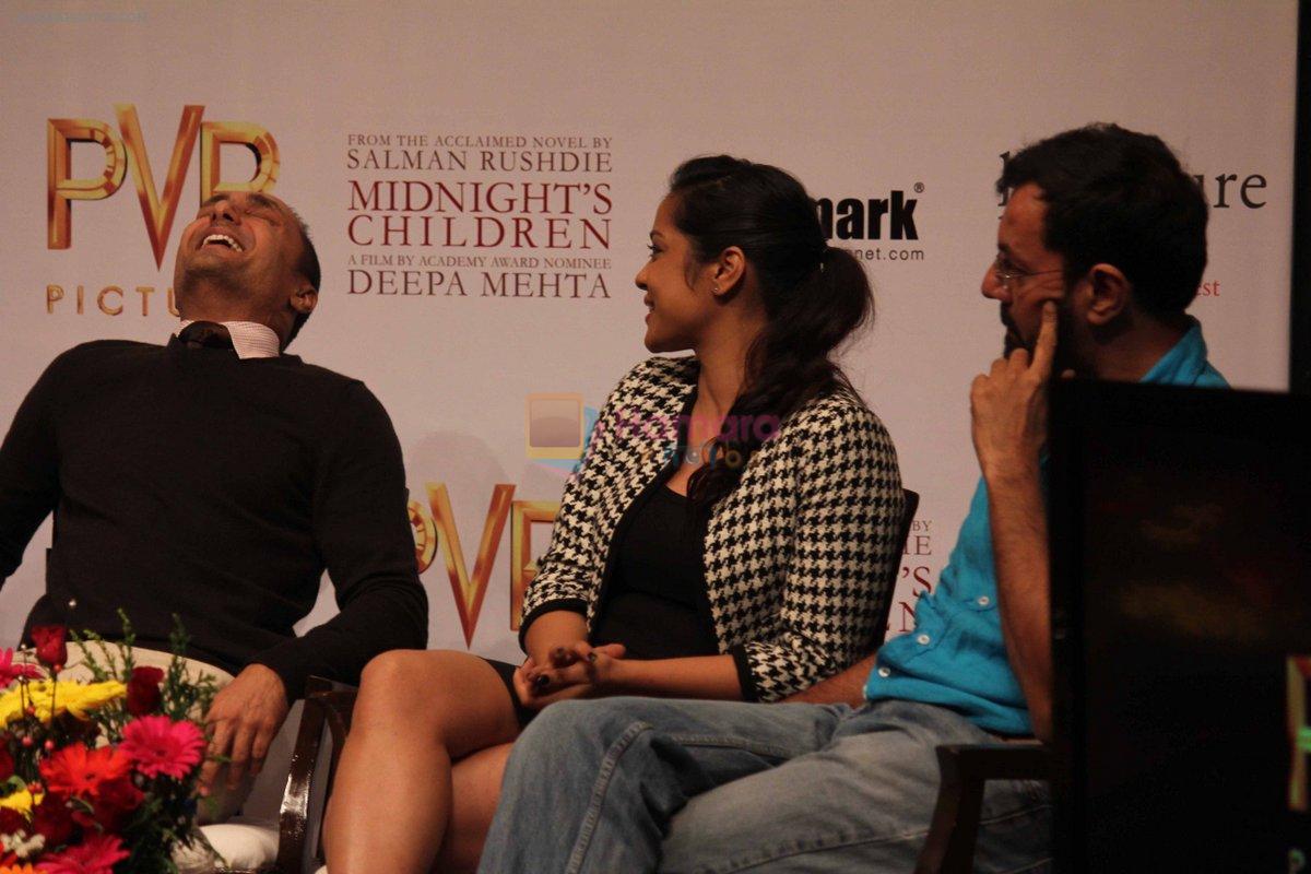 Rahul Bose, Shahana Goswami at Midnight Childrens Press Conference in NCPA, Mumbai on 29th Jan 2013