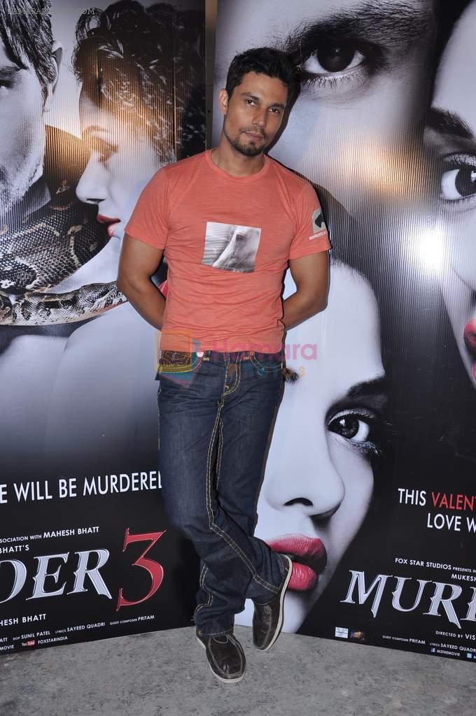 Randeep Hooda at Murder 3 promotions in Mehboob, Mumbai on 30th Jan 2013